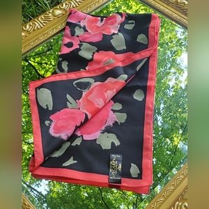Art of the Scarf Vintage Rose Design Scarf